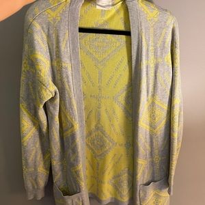 Aztec print cardigan